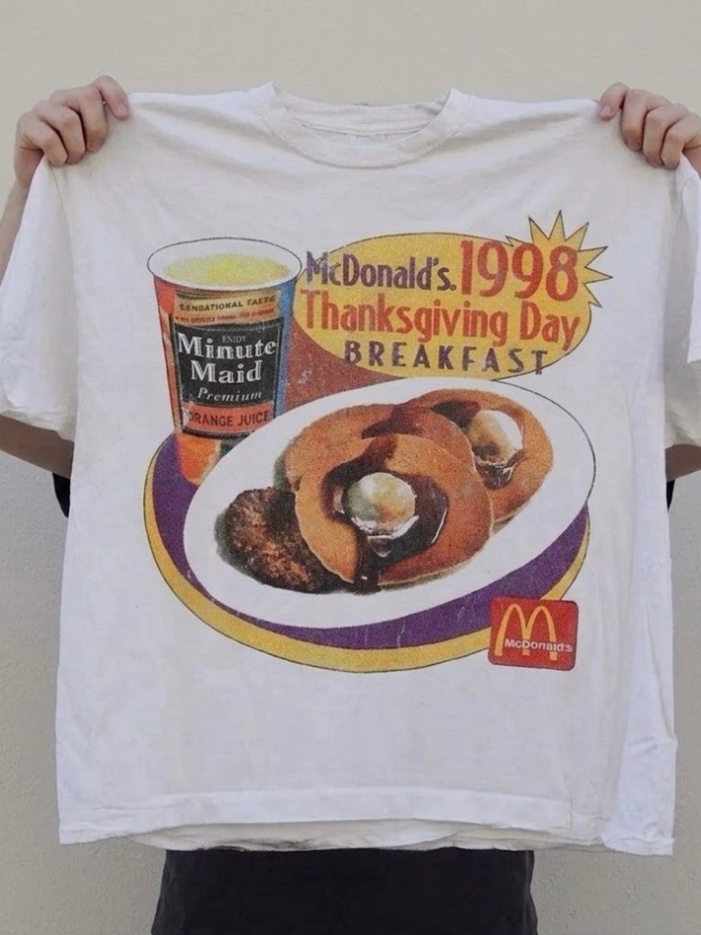 McDonalds 1998 Thanksgiving Breakfast Vintage T-shirt